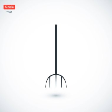 Bahçe çatal simgesi