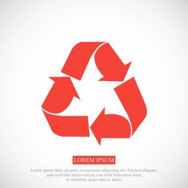 geri dönüşüm işareti simgesi 