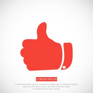 El başparmak yukarı simgesi