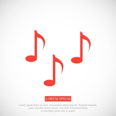 Müzik notlar işareti simgesi