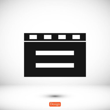 sinema clapper simgesi