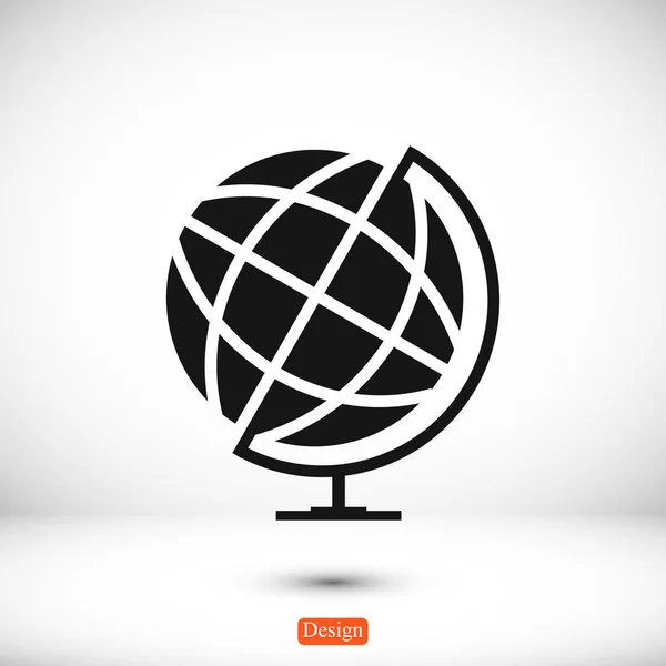 Mundo icono globo — Vector de stock