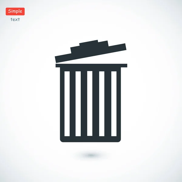 Trash bin icon — Stock Vector