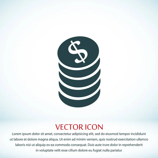 Pénz készlet ikon — Stock Vector