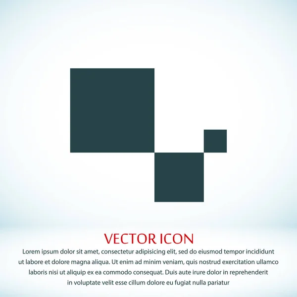Kuber flat ikonen — Stock vektor