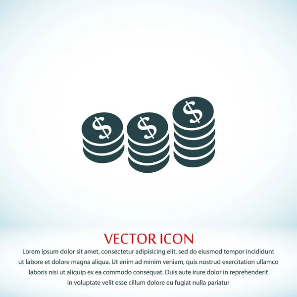 Money stocks icon — Stock Vector