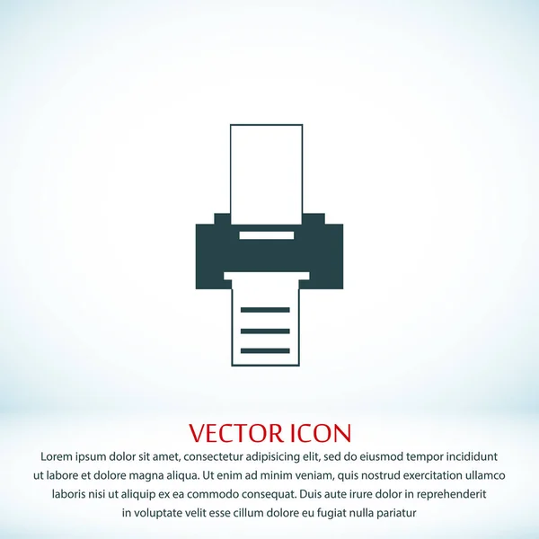 Printer flat icon — Stock Vector