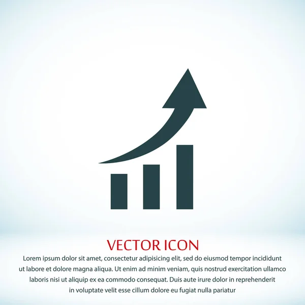 Ícone gráfico de negócios —  Vetores de Stock