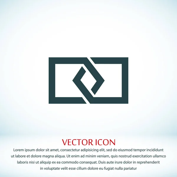 Enlace icono web — Vector de stock
