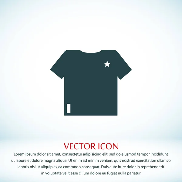 T-Shirt flache Ikone — Stockvektor