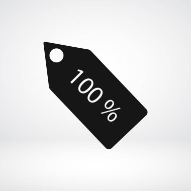 % 100 bir ses etiketi simgesi