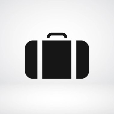 Evrak Çantası Düz Simgesi