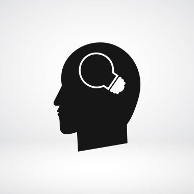 Yaratıcı fikirler ampul kavramı simgesi