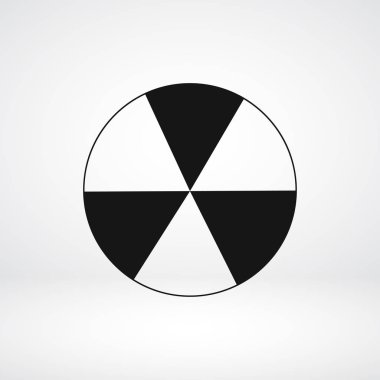 radyoaktif işareti metal varil simgesine püskürtülür