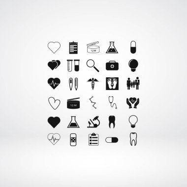 tıbbi simgeler ayarlandı