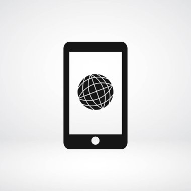 Akıllı Telefon Düz Simgesi