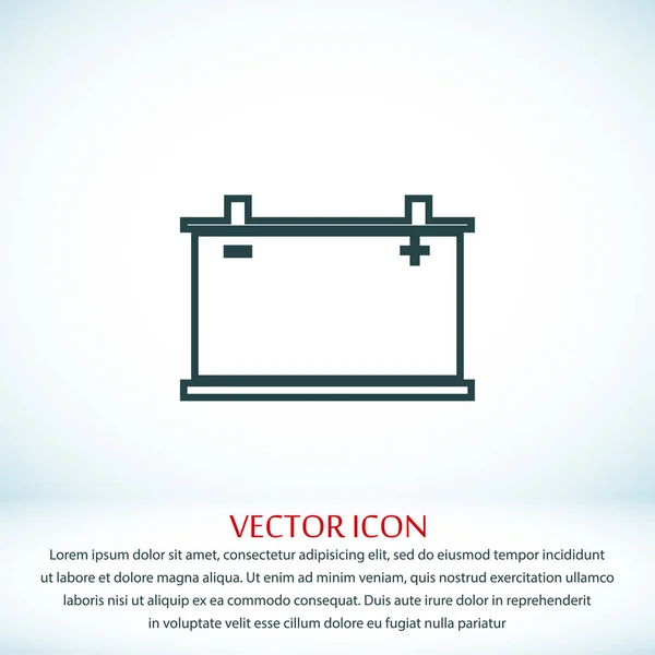 Autobatterie-Symbol — Stockvektor