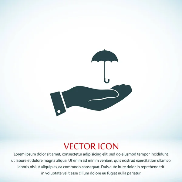 Paraply med handikon — Stock vektor
