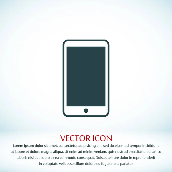 Phone flat icon — Stock Vector