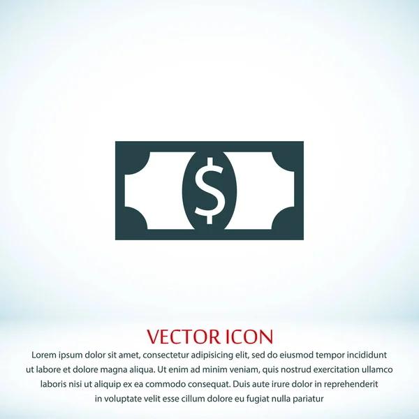 Pénzlapos ikon — Stock Vector