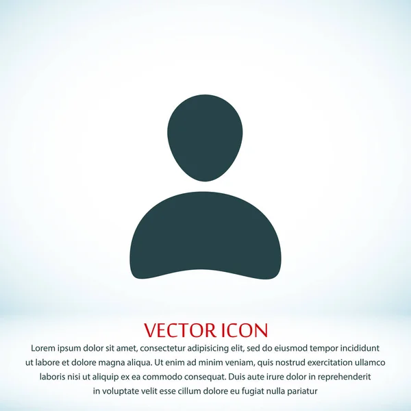 Man plat pictogram — Stockvector