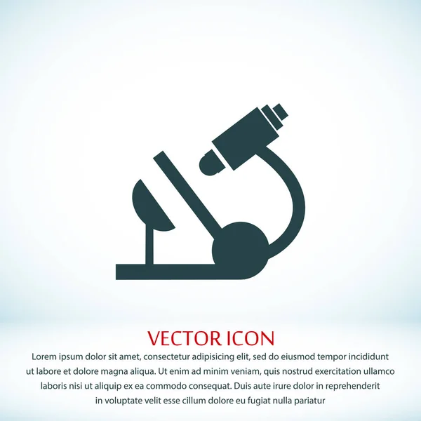Mikroskop Flat Ikon — Stock vektor