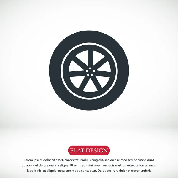 Car wheel icon — Stock Vector