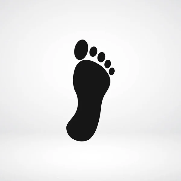 Emberi lábnyom ikon — Stock Vector