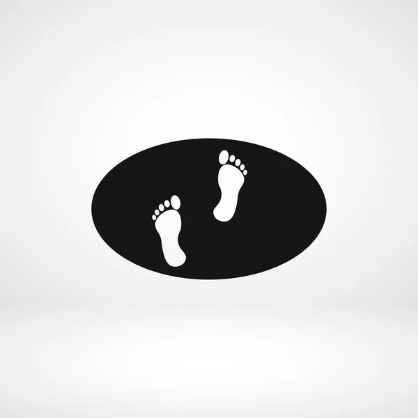 Icona delle impronte umane — Vettoriale Stock