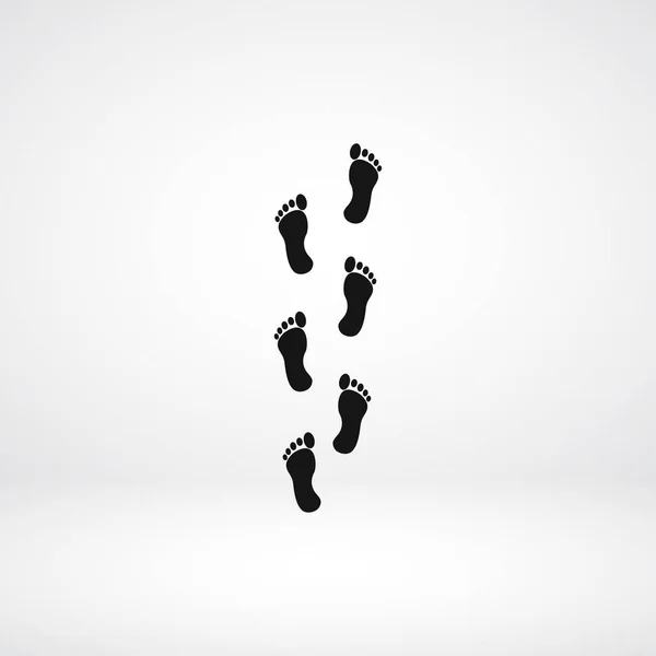 Icona piedi umani — Vettoriale Stock