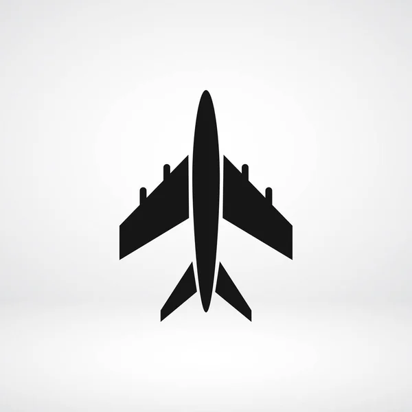 Plane flat icon — Stock Vector