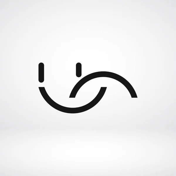Icona del volto sorriso — Vettoriale Stock