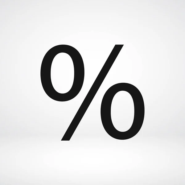 Значок процента — стоковый вектор