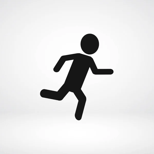 Икона бегущего человека — стоковый вектор