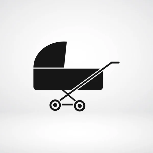 Baby pram pictogram — Stockvector