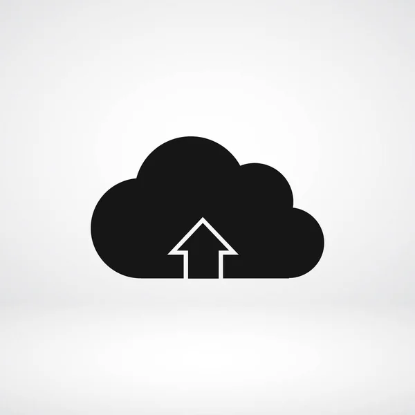 Descargar desde el icono de la nube — Vector de stock