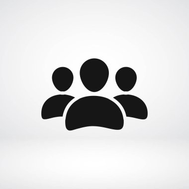 Erkekler düz simgesi