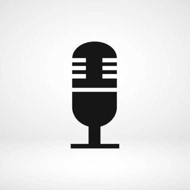 Retro Mikrofon Simgesi