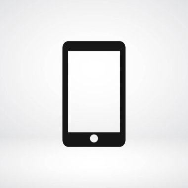 Telefon düz simgesi