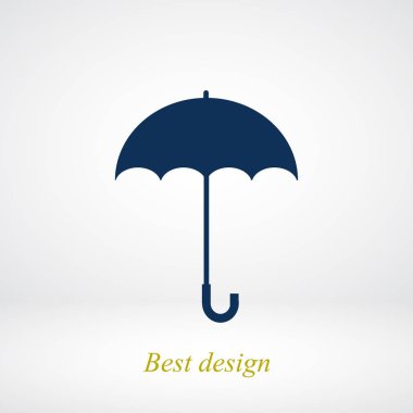 Şemsiye Düz Simgesi