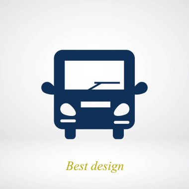 Otobüs Düz Simgesi