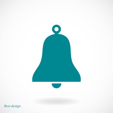 Bell düz simgesi