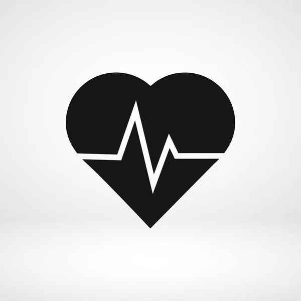 Herzschlag-Ikone — Stockvektor