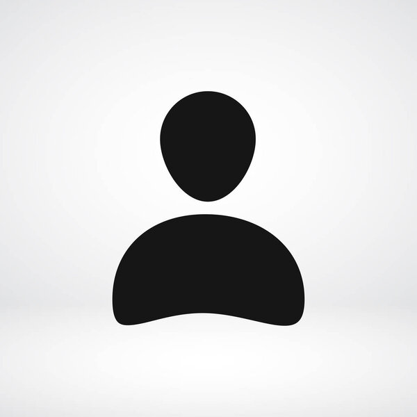 Плоская икона человека
