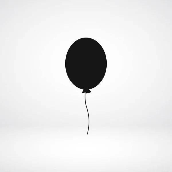 Icône plate ballon — Image vectorielle