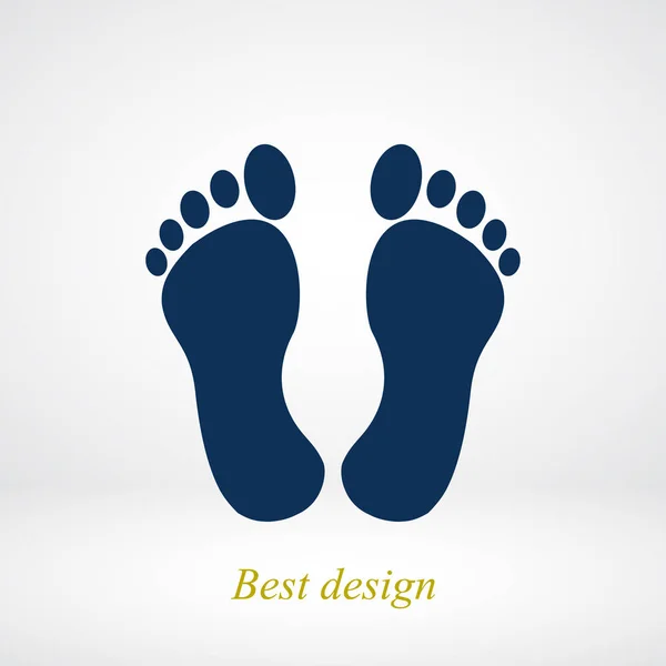 Emberi láb ikon — Stock Vector