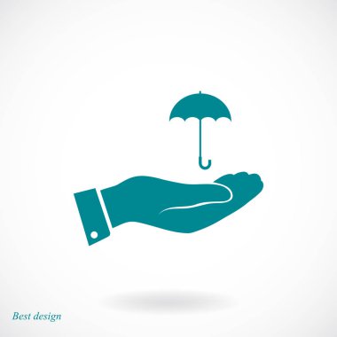 El simgesi olan şemsiye