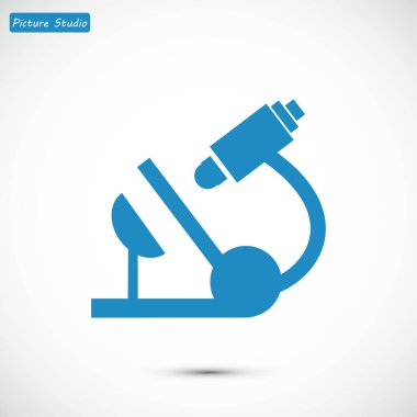 Mikroskop Düz Simgesi