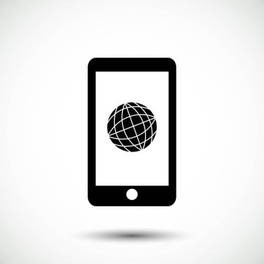 Akıllı Telefon Düz Simgesi