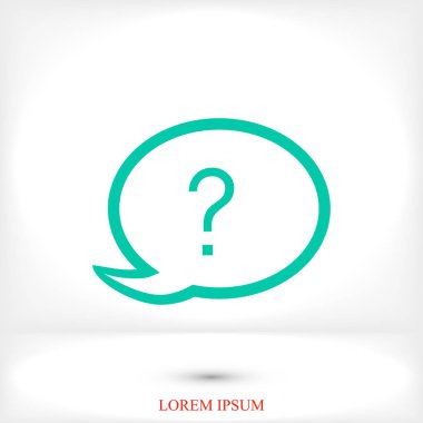 konuşma balonu simgesinin soruda